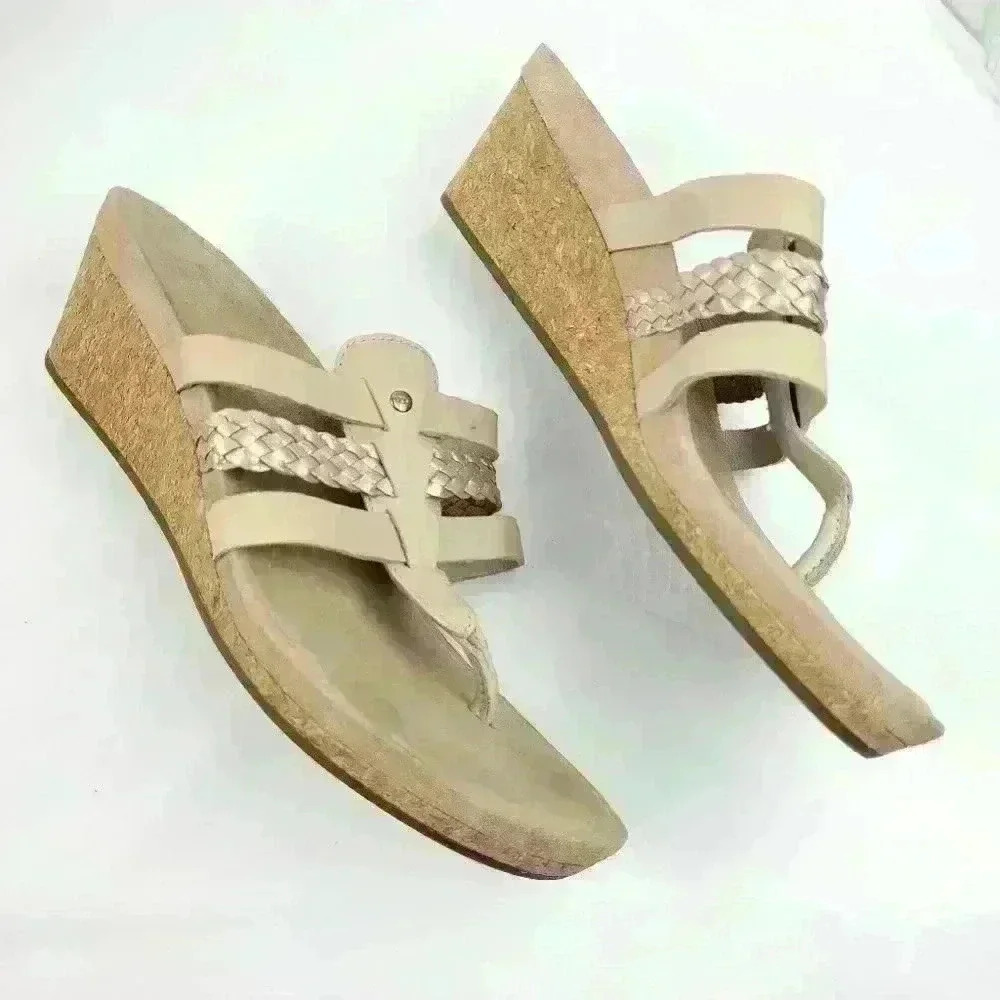 UGG Maddie Wedge Black Sandals 8.5 - Picture 6 of 14